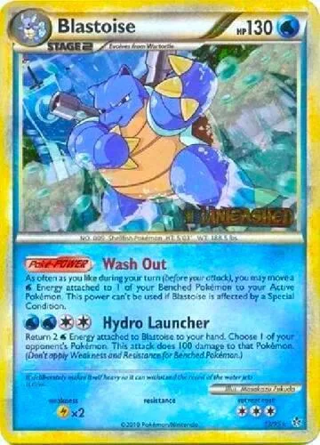 Blastoise - 13/95 Prerelease #13/95 Holofoil Pokémon card from HGSS Promos