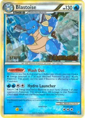 Blastoise - 13/95 Prerelease [Staff] #13/95 Holofoil Pokémon card from HGSS Promos