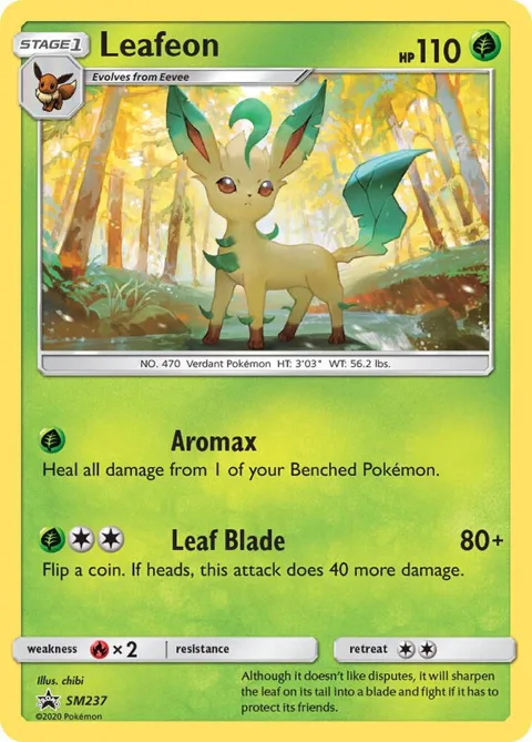 Leafeon #SM237 Pokémon card from SM Promos