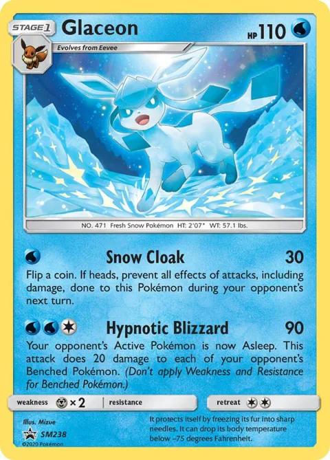 Glaceon #SM238 Pokémon card from SM Promos