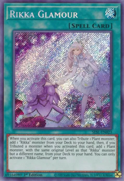 Rikka Glamour SESL-EN023 Yu-Gi-Oh card from Secret Slayers