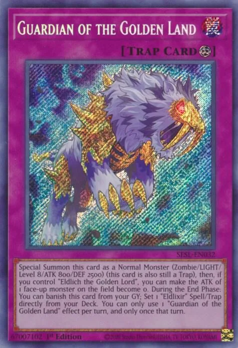 Guardian of the Golden Land SESL-EN032 Yu-Gi-Oh card from Secret Slayers