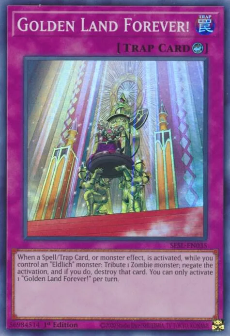 Golden Land Forever! SESL-EN035 Yu-Gi-Oh card from Secret Slayers