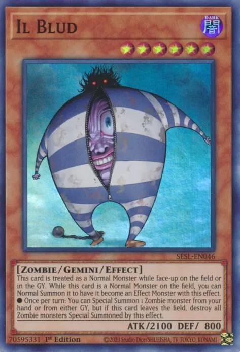 Il Blud SESL-EN046 Yu-Gi-Oh card from Secret Slayers