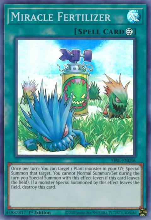 Miracle Fertilizer SESL-EN056 Yu-Gi-Oh card from Secret Slayers