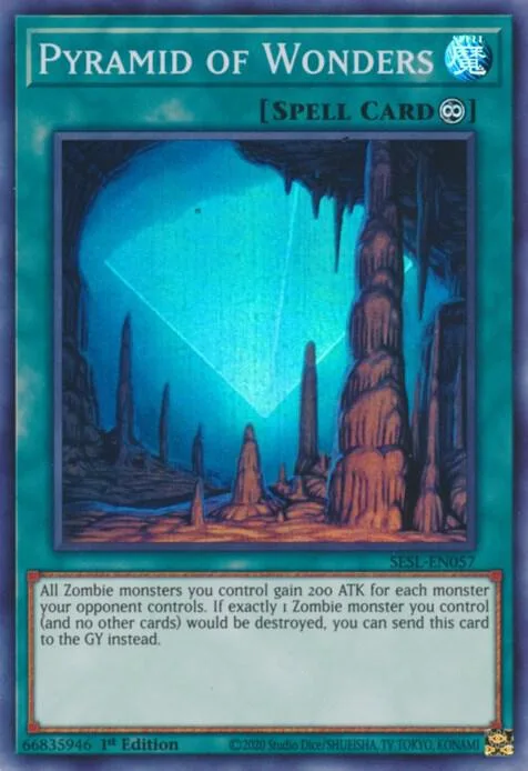 Pyramid of Wonders SESL-EN057 Yu-Gi-Oh card from Secret Slayers