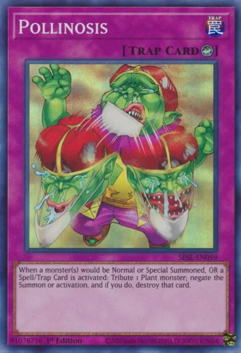 Pollinosis SESL-EN059 Yu-Gi-Oh card from Secret Slayers