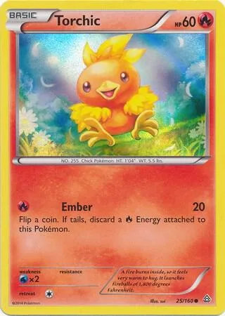 Torchic - 25/160 Sheen Holo #025/160 Holofoil Pokémon card from Miscellaneous Cards & Products