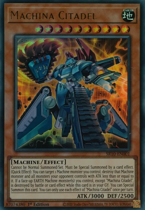 Machina Citadel SR10-EN001 Yu-Gi-Oh card from Structure Deck: Mechanized Madness
