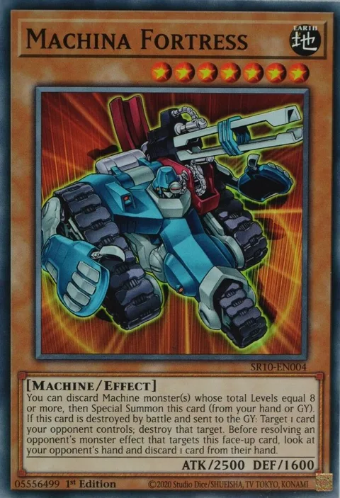 Machina Fortress SR10-EN004 Yu-Gi-Oh card from Structure Deck: Mechanized Madness