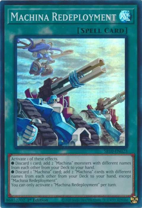Machina Redeployment SR10-EN023 Yu-Gi-Oh card from Structure Deck: Mechanized Madness