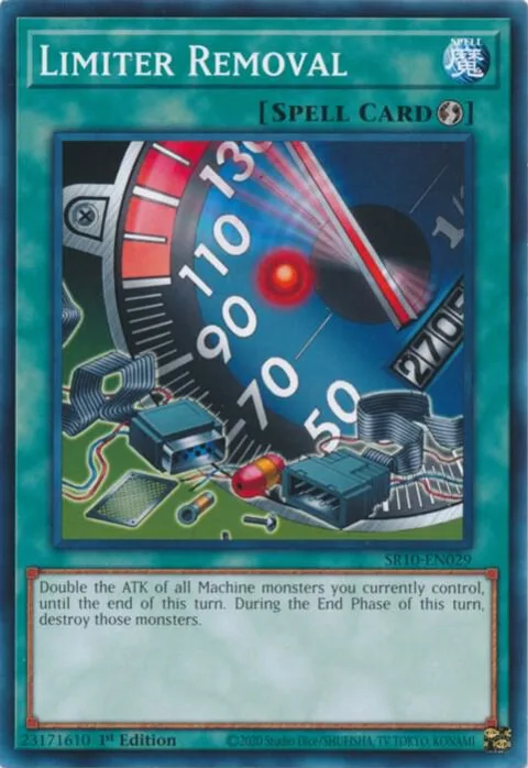Limiter Removal SR10-EN029 Yu-Gi-Oh card from Structure Deck: Mechanized Madness