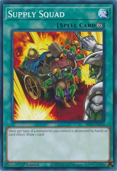 Supply Squad SR10-EN033 Yu-Gi-Oh card from Structure Deck: Mechanized Madness