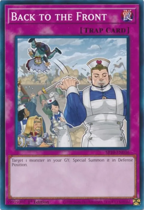 Back to the Front SR10-EN036 Yu-Gi-Oh card from Structure Deck: Mechanized Madness