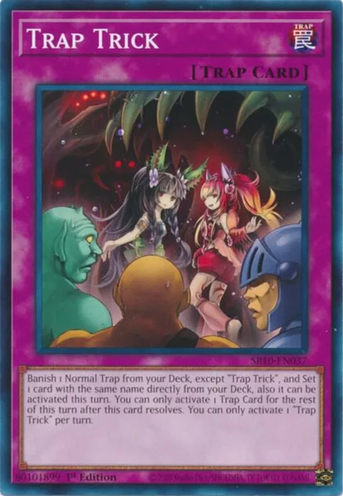 Trap Trick SR10-EN037 Yu-Gi-Oh card from Structure Deck: Mechanized Madness