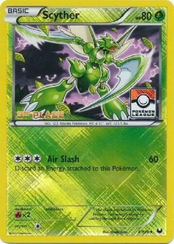 Scyther - 4/108 Pokemon League [3rd Place] #004/108 Reverse Holofoil Pokémon card from League & Championship Cards