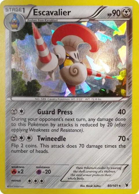 Escavalier - 80/101 Cracked Ice Holo #080/101 Holofoil Pokémon card from Deck Exclusives