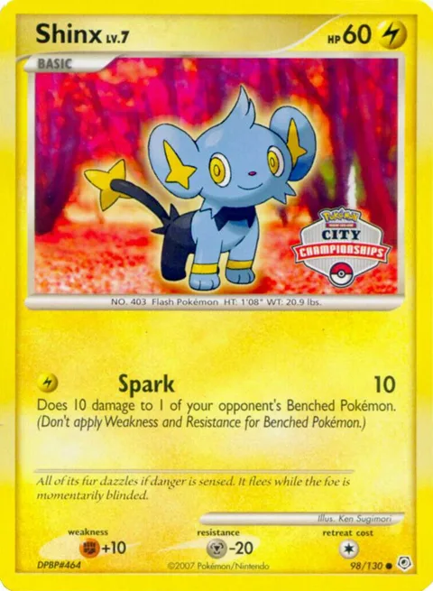 Shinx - 98/130 City Championships #98/130 Pokémon card from Nintendo Promos