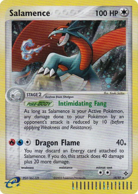Salamence - 19/97 e-League #19/97 Holofoil Pokémon card from Nintendo Promos