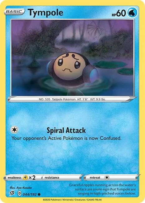 Tympole #044/192 Pokémon card from Rebel Clash