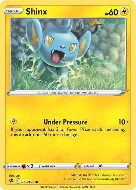 Shinx #060/192 Pokémon card from Rebel Clash
