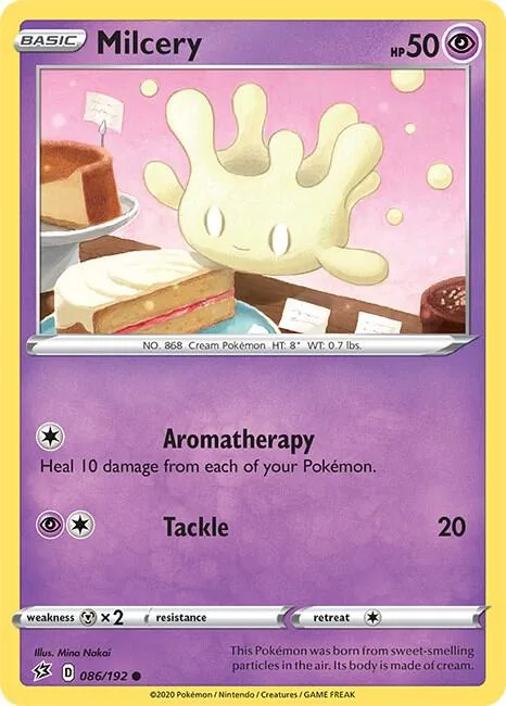 Milcery #086/192 Pokémon card from Rebel Clash