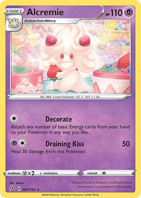 Alcremie #087/192 Pokémon card from Rebel Clash