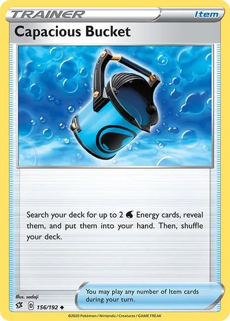 Capacious Bucket #156/192 Pokémon card from Rebel Clash