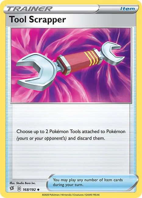 Tool Scrapper #168/192 Pokémon card from Rebel Clash