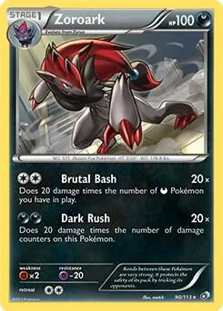 Zoroark - 90/113 #090/113 Pokémon card from Deck Exclusives