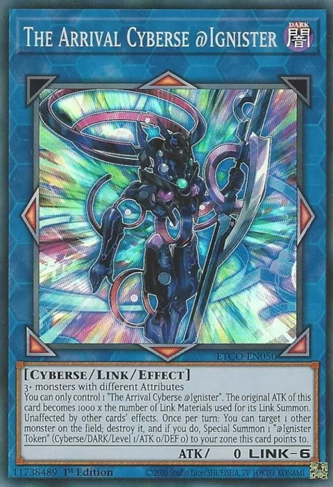 The Arrival Cyberse @Ignister ETCO-EN050 Yu-Gi-Oh card from Eternity Code