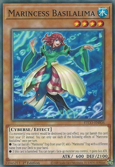 Marincess Basilalima ETCO-EN006 Yu-Gi-Oh card from Eternity Code