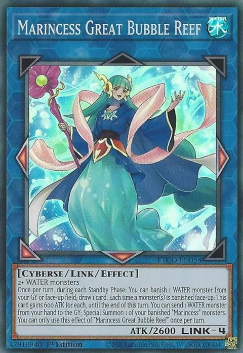 Marincess Great Bubble Reef ETCO-EN054 Yu-Gi-Oh card from Eternity Code