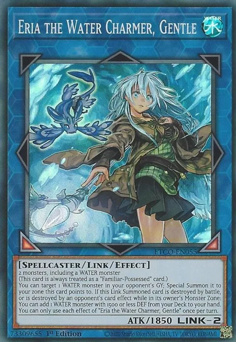 Eria the Water Charmer, Gentle ETCO-EN055 Yu-Gi-Oh card from Eternity Code