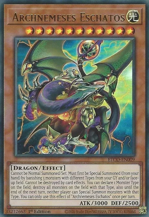 Archnemeses Eschatos ETCO-EN009 Yu-Gi-Oh card from Eternity Code