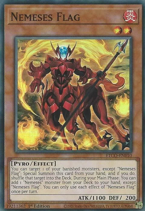 Nemeses Flag ETCO-EN010 Yu-Gi-Oh card from Eternity Code