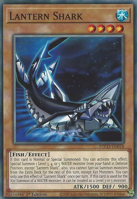 Lantern Shark ETCO-EN018 Yu-Gi-Oh card from Eternity Code