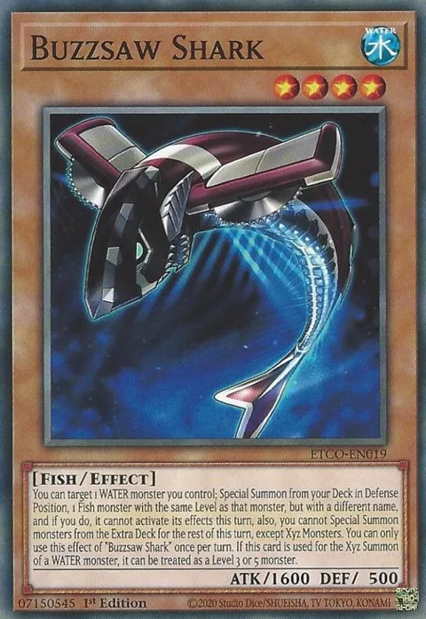 Buzzsaw Shark ETCO-EN019 Yu-Gi-Oh card from Eternity Code