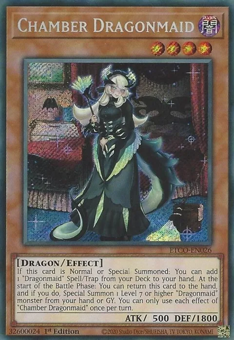 Chamber Dragonmaid ETCO-EN026 Yu-Gi-Oh card from Eternity Code
