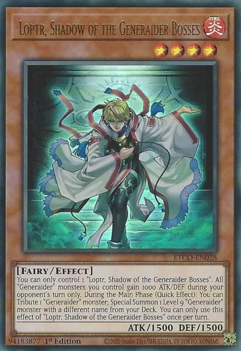 Loptr, Shadow of the Generaider Bosses ETCO-EN028 Yu-Gi-Oh card from Eternity Code