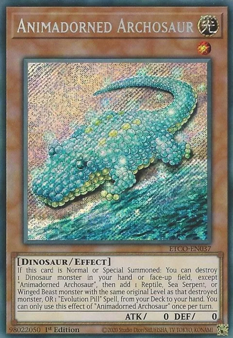 Animadorned Archosaur ETCO-EN037 Yu-Gi-Oh card from Eternity Code