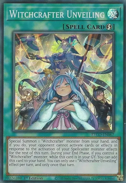 Witchcrafter Unveiling ETCO-EN067 Yu-Gi-Oh card from Eternity Code