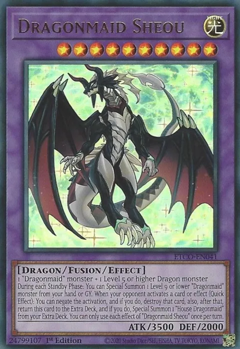 Dragonmaid Sheou ETCO-EN041 Yu-Gi-Oh card from Eternity Code