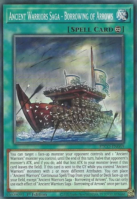 Ancient Warriors Saga - Borrowing of Arrows ETCO-EN069 Yu-Gi-Oh card from Eternity Code