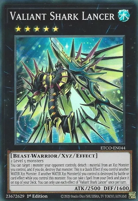 Valiant Shark Lancer ETCO-EN044 Yu-Gi-Oh card from Eternity Code