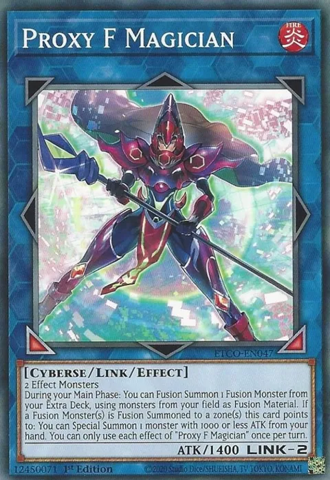 Proxy F Magician ETCO-EN047 Yu-Gi-Oh card from Eternity Code