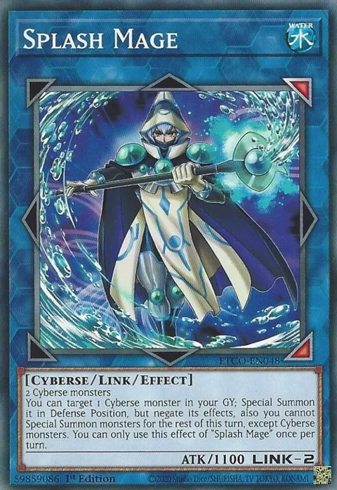 Splash Mage ETCO-EN048 Yu-Gi-Oh card from Eternity Code
