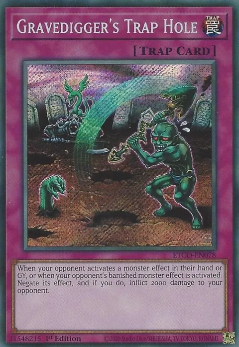 Gravedigger's Trap Hole ETCO-EN078 Yu-Gi-Oh card from Eternity Code