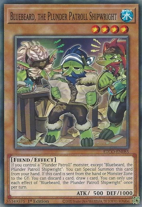 Bluebeard, the Plunder Patroll Shipwright ETCO-EN085 Yu-Gi-Oh card from Eternity Code