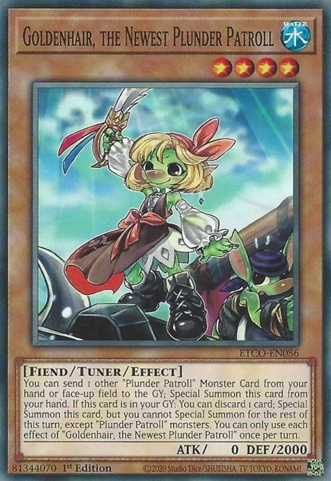 Goldenhair, the Newest Plunder Patroll ETCO-EN086 Yu-Gi-Oh card from Eternity Code